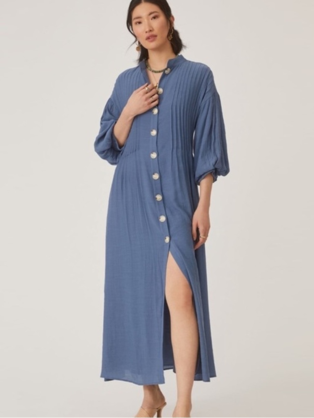 Mare Mare x Anthropologie - Maxi Dress - Slate Blue